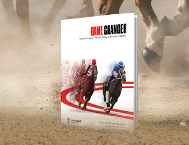 Game changer, Transforming our future during global pandemic. Corporate responsibility report by Woodbine Entertainment