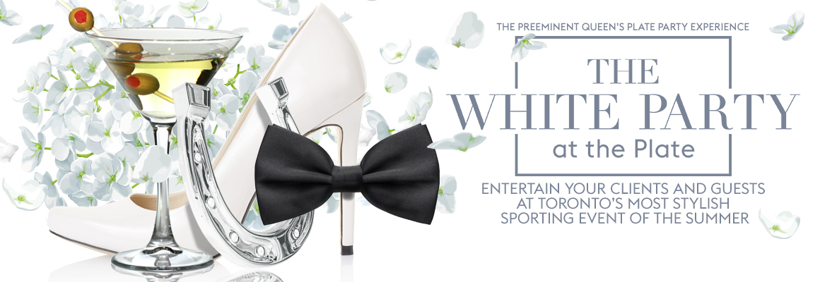 White Party at Queen's Plate on June 27, 2020 at Woodbine Racetrack