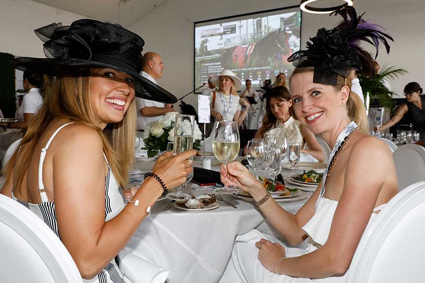 Ladies at the White Party at Queen's Plate