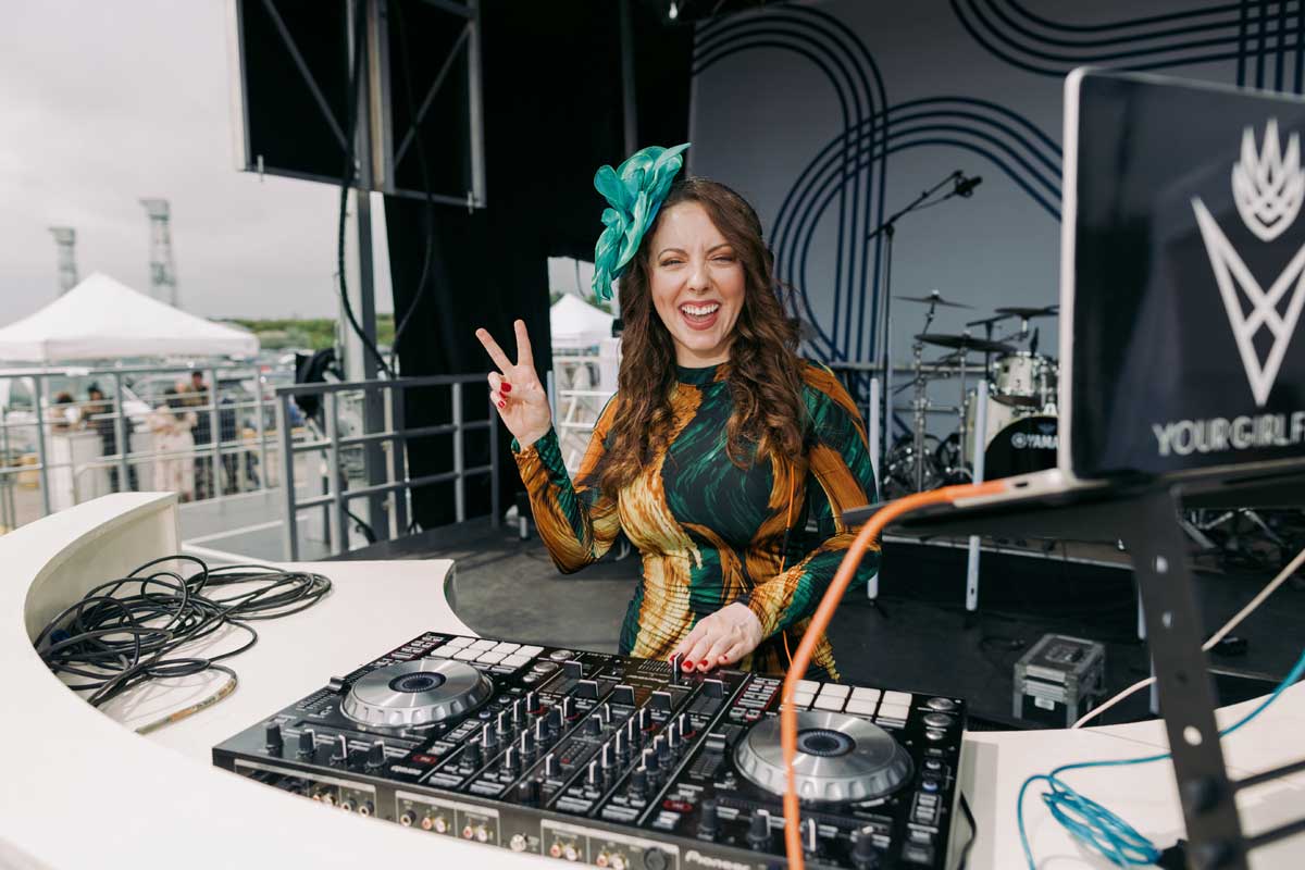 DJ performance during King's Plate at Woodbine Racetrack.