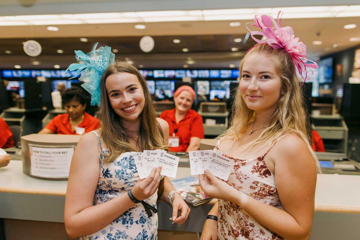 At the customer services desk during King's Plate