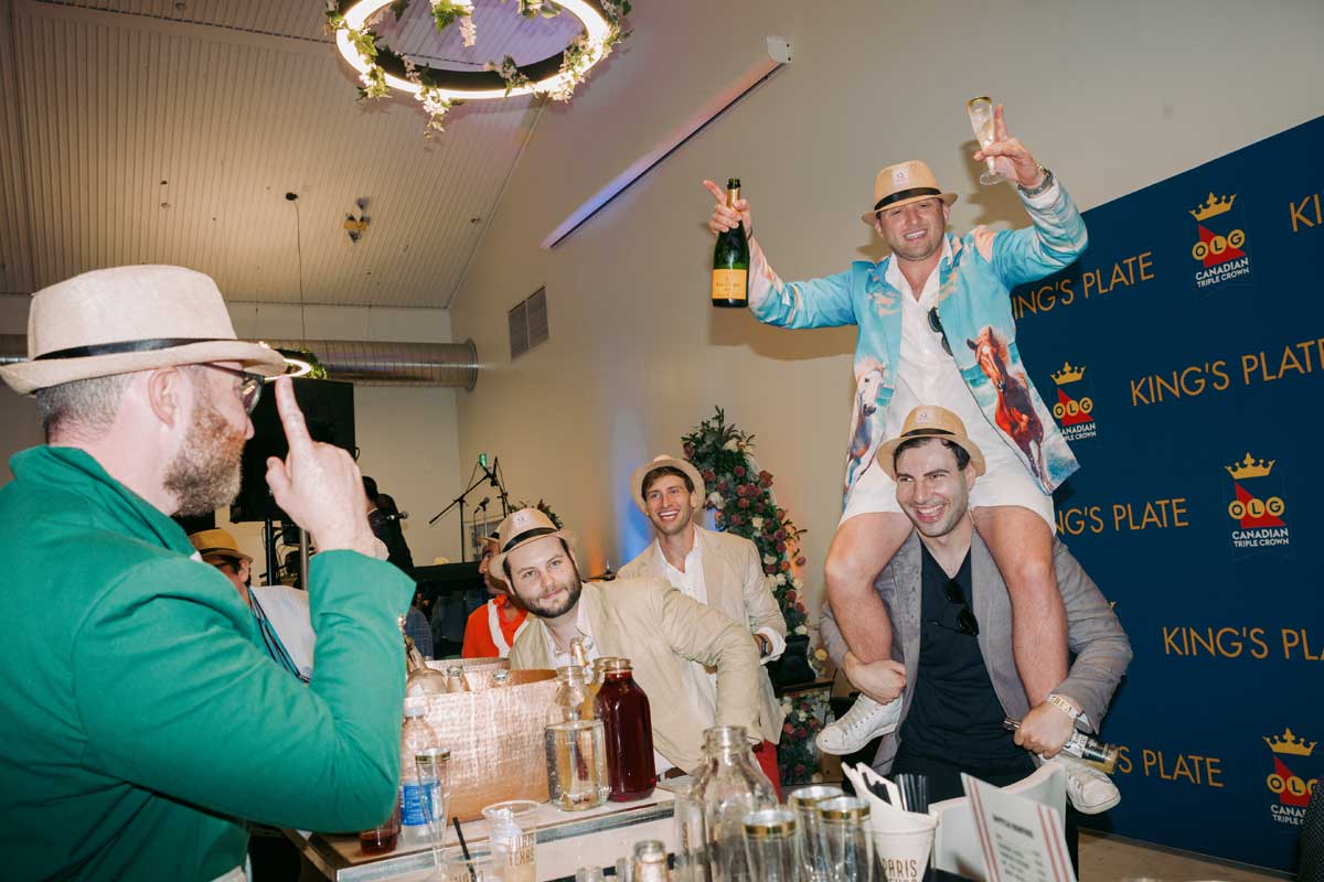 Guests at the Woodbine Trackside Clubhouse during King's Plate.