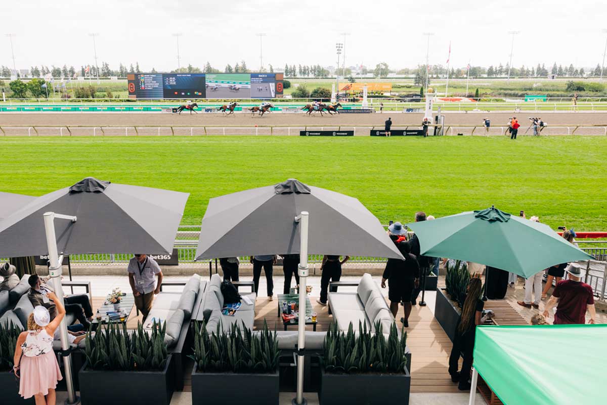 Kings Plate 2024 at Homestretch Bar and Suites at Woodbine Racetrack.