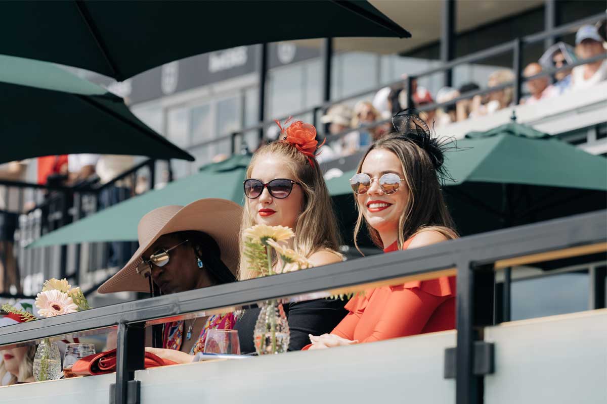 Spectators watching races during King's Plate