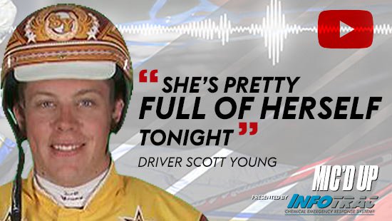 "She's pretty full of herself tonight" by Diver Scott Young at Mic'd Up presented by Infotrac