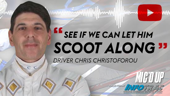 "See if we can let him scoot along" by Diver Chris Christoforou at Mic'd Up presented by Infotrac