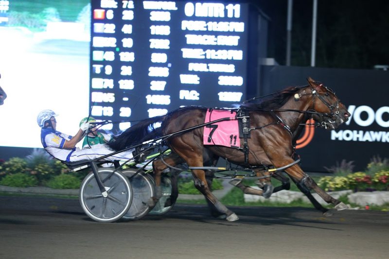   SouthBeach Hanover and James MacDonald edge out the competition on August 9, 2021 at Woodbine Mohawk Park. (New Image Media)