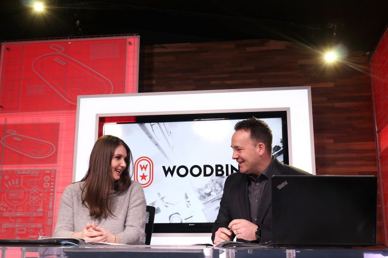 Monique Vág and Chad Rozema hosting Woodbine Racing Live.