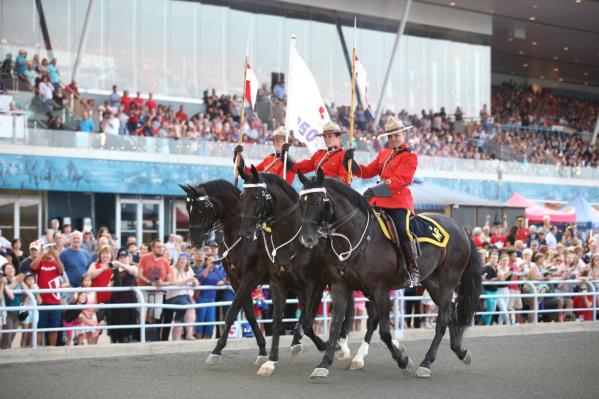 RCMP Musical Ride At Woodbine Mohawk Park