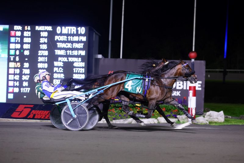 Tattoo Artist and Louis-Phillippe Roy winning the 2023 Canadian Pacing Derby on September 2, 2023 at Woodbine Mohawk Park (New Image Media)