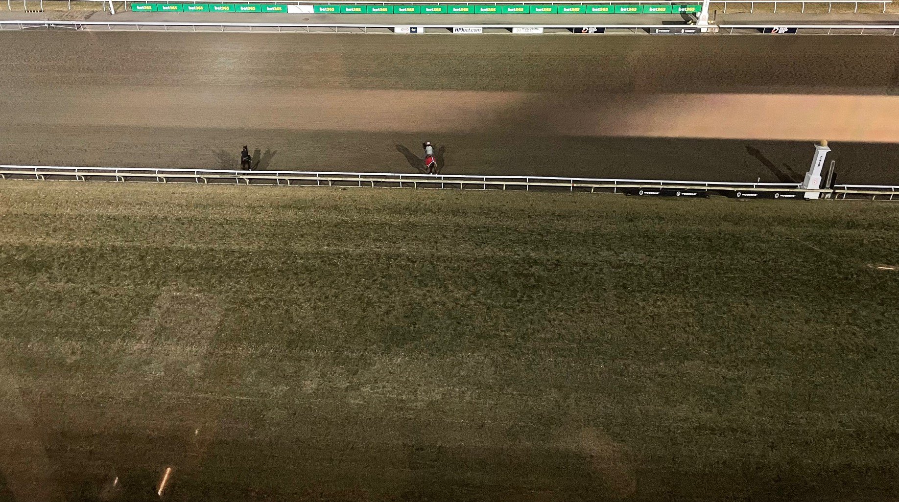 Daniel Bast's view of track from Woodbine's 6th floor 