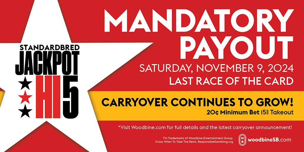 Jackpot Hi-5 Mandatory Payout Saturday