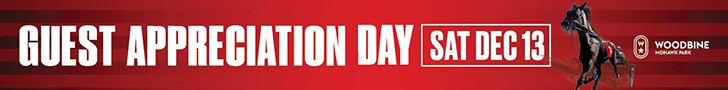 Guest Appreciation Day at Woodbine Mohawk Park on Saturday, December 13, 2025