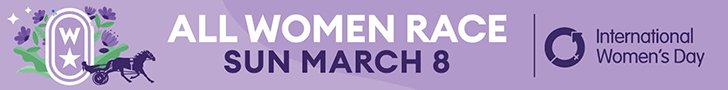 International Women's Day All Women Race on Sunday, March 8, 2026 at Woodbine Mohawk Park