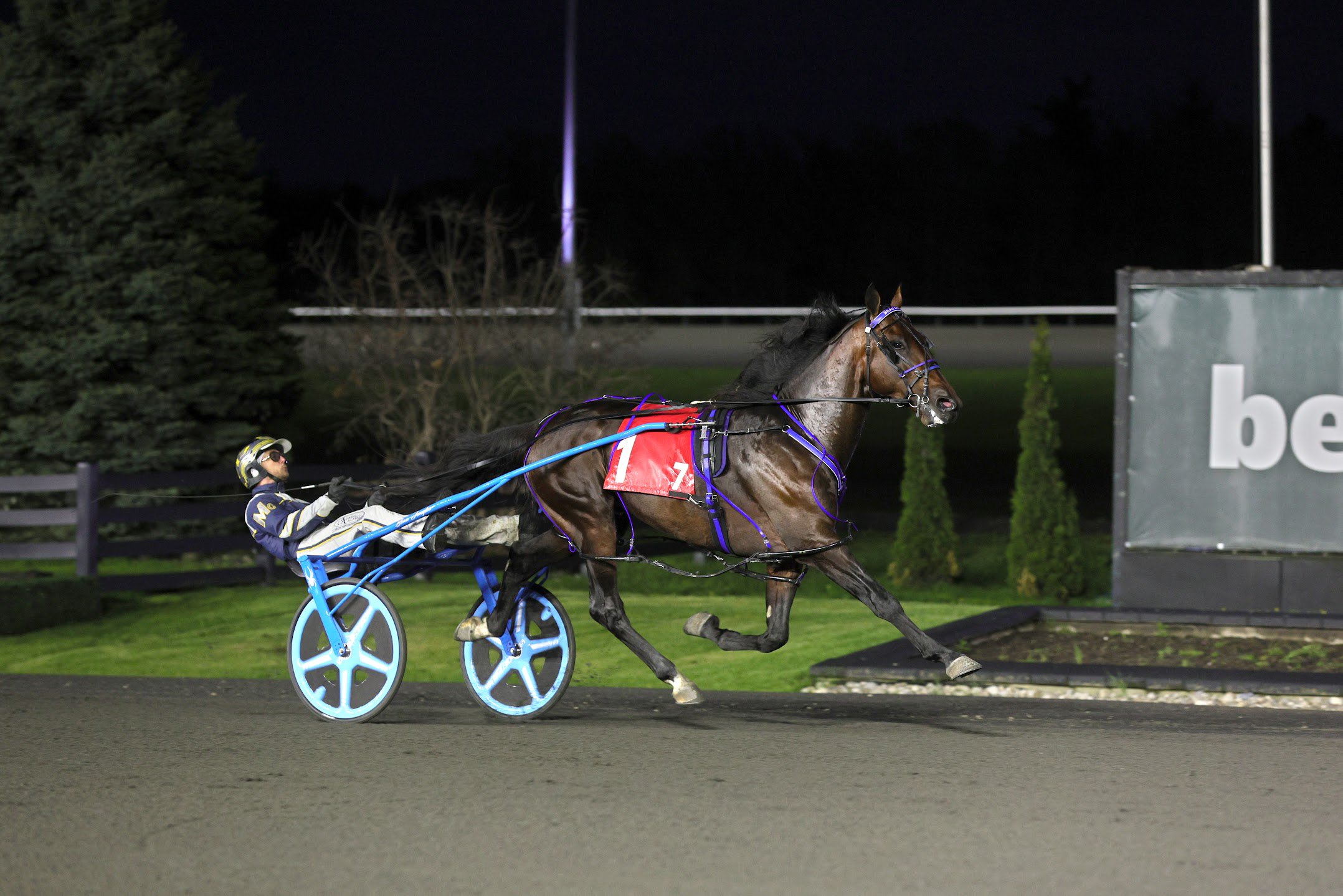 Beau Jangles and Bob McClure winning Saturday's SBOA Stakes elimination. (New Image Media)