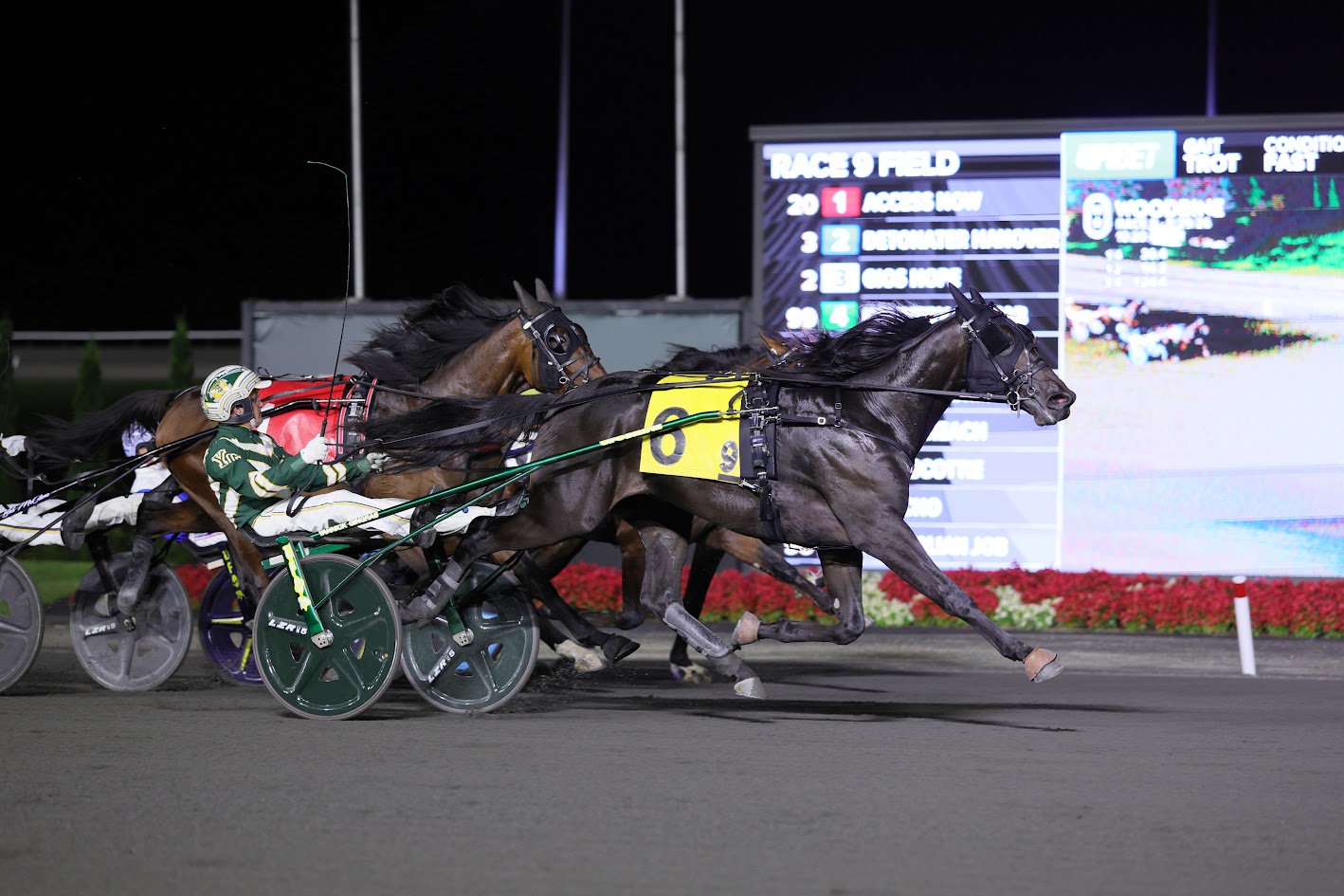 Ocean Storm and Yannick Gingras winning the Grade 1 William Wellwood Memorial. (New Image Media)