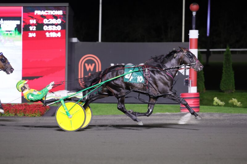 Best Chip and driver Tim Tetrick winning the Canadian Pacing Derby on September 5, 2026 at Woodbine Mohawk Park (New Image Media)