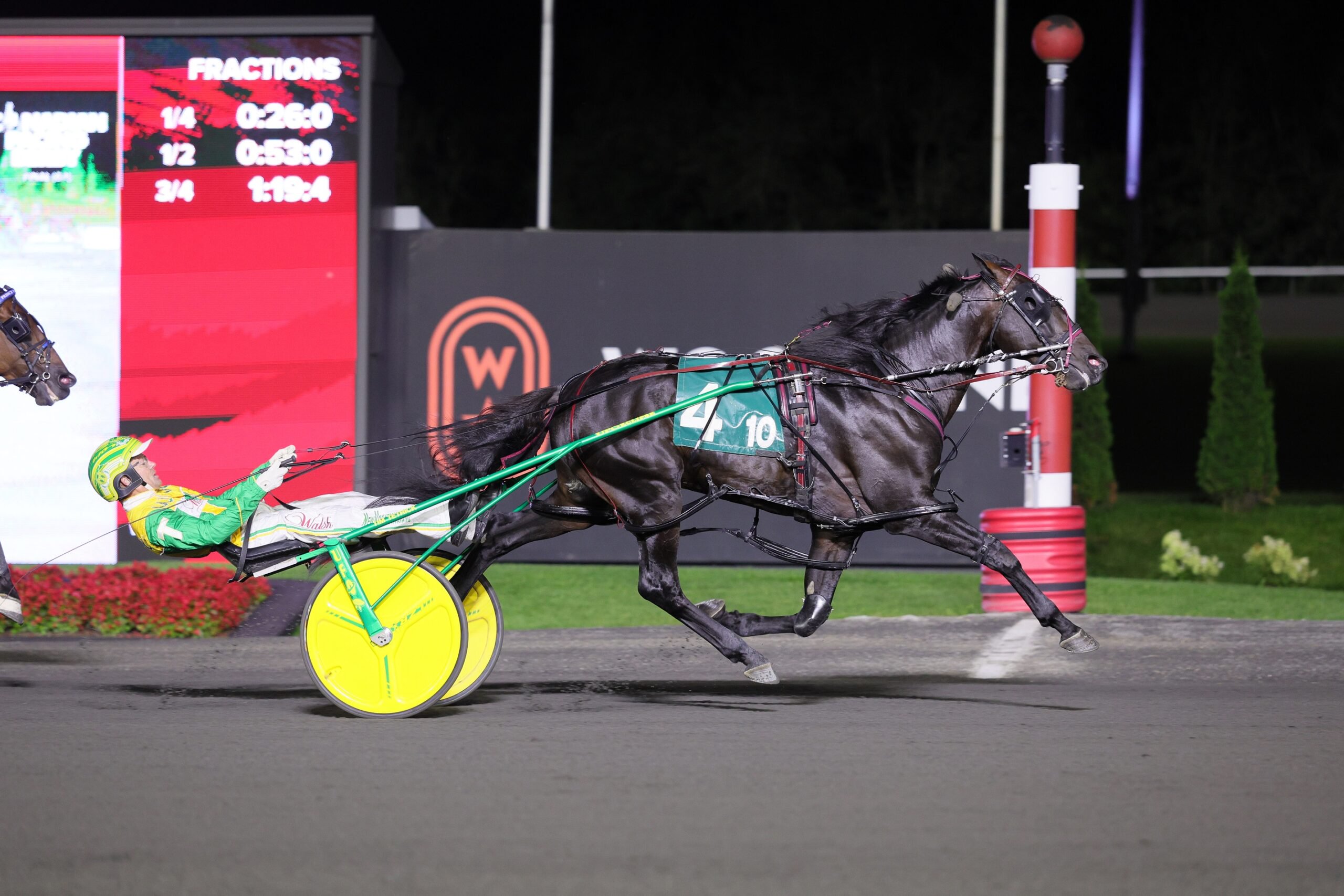 Best Chip and driver Tim Tetrick winning the Canadian Pacing Derby on September 5, 2026 at Woodbine Mohawk Park (New Image Media)
