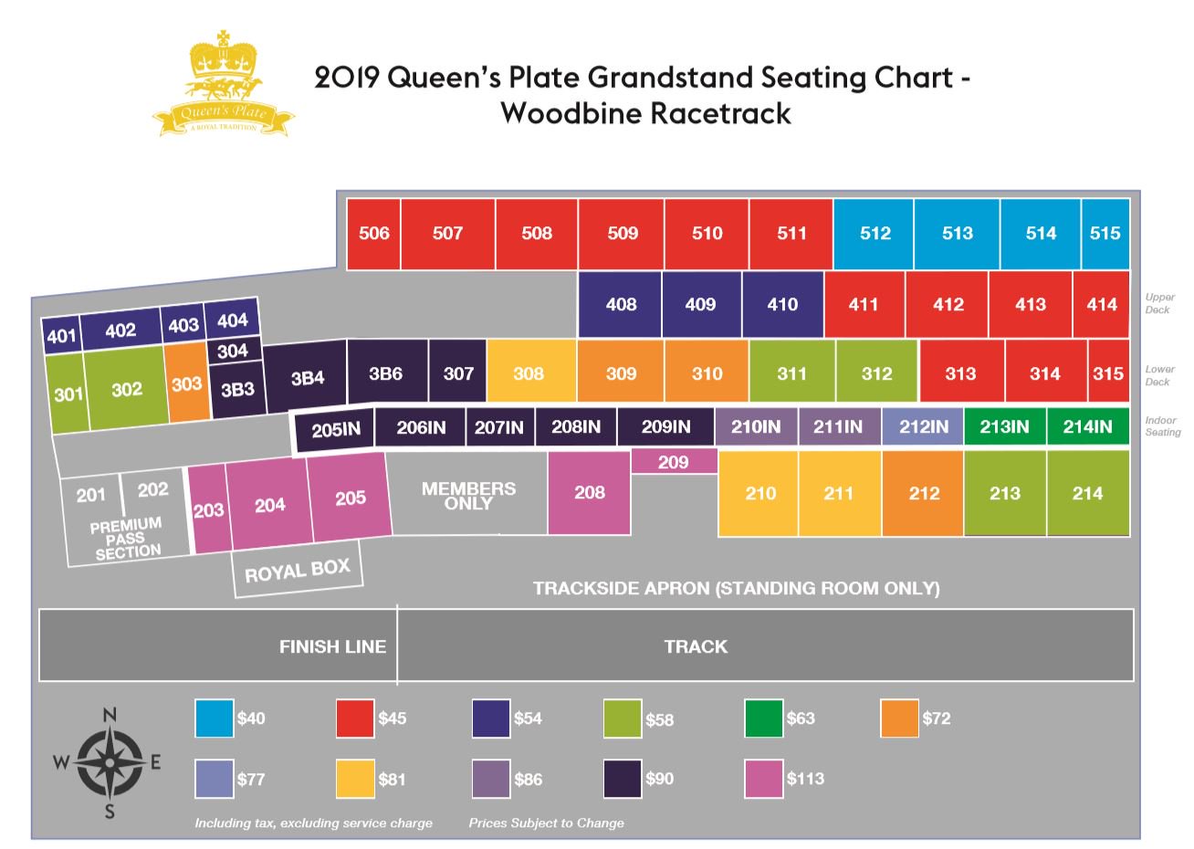Queen S Plate Seating Chart