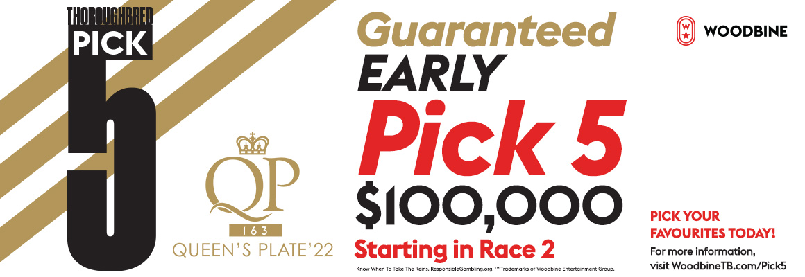 Early Pick 5 $100,000 Starting in Race 2