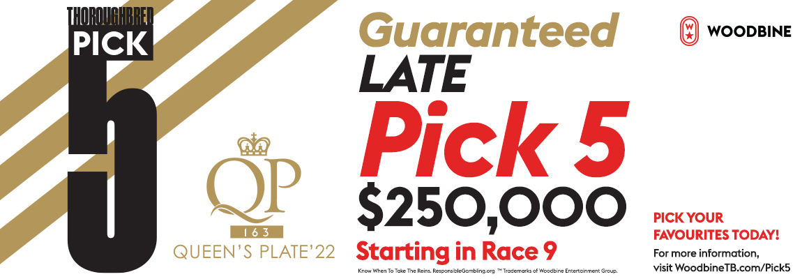 Late Pick 5 $250,000 Starting in Race 9