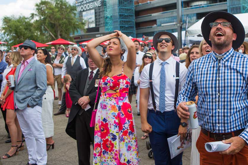 People enjoying at the Queen's Plate