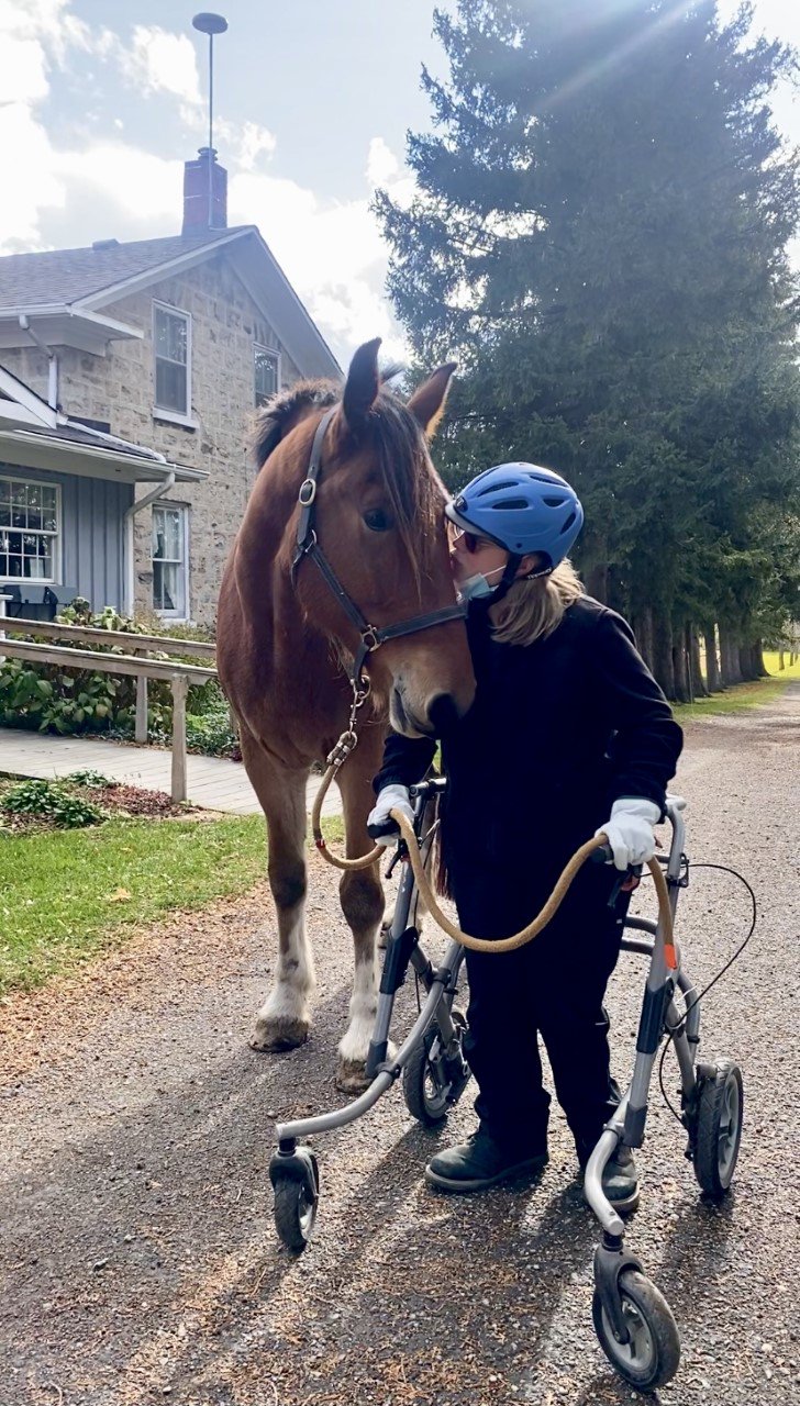 Cadbury has a special connection with many who participate in the Sunrise Therapeutic Riding & Learning Centre.