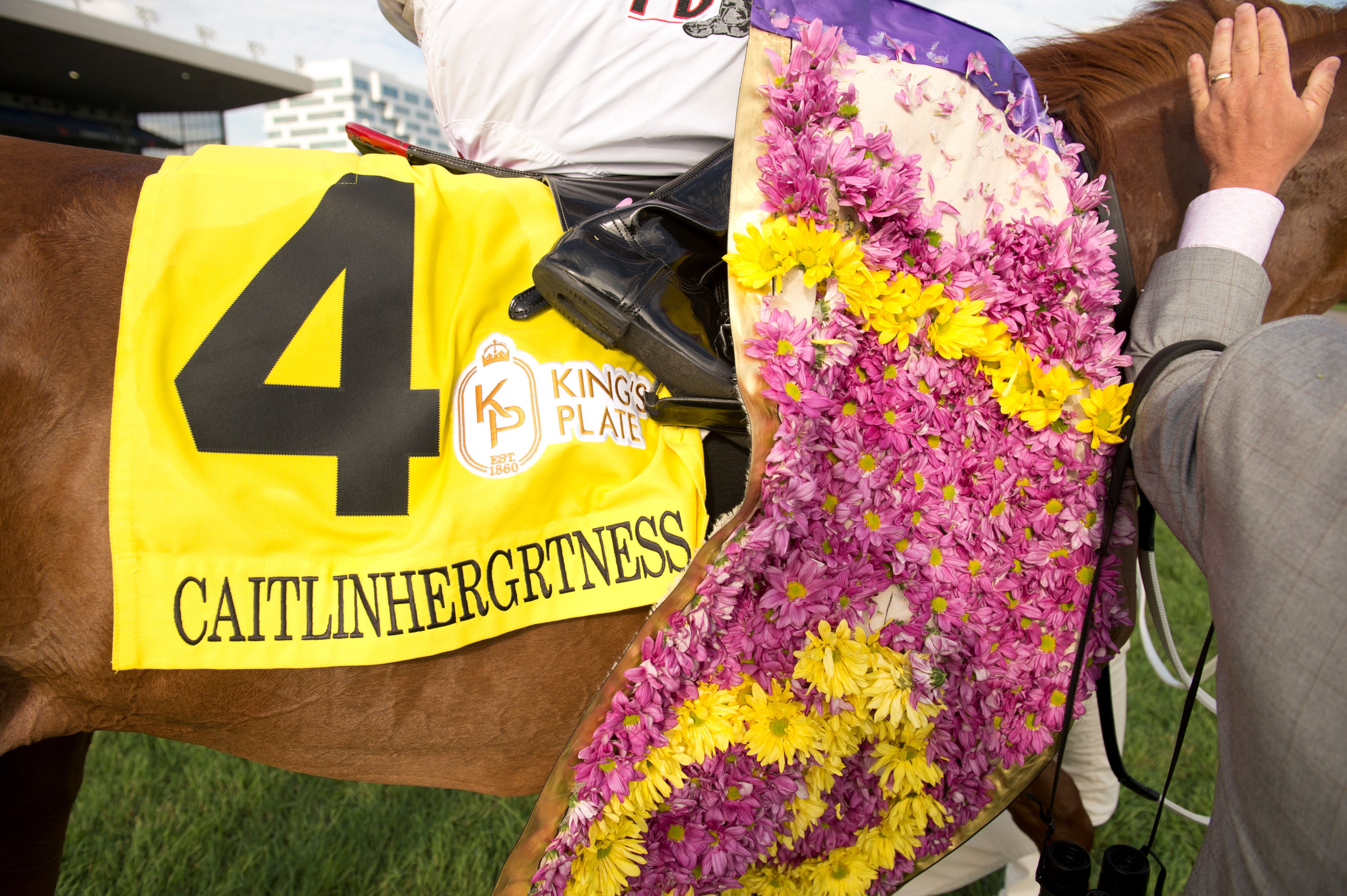 Caitlinhergrtness after winning the King's Plate in 2024 (Michael Burns Photo)