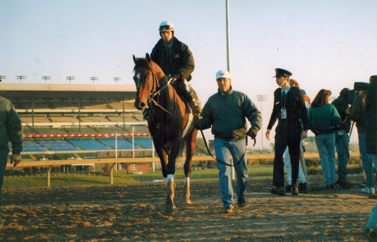 Cigar ahead of the 1996 Breeders Cup