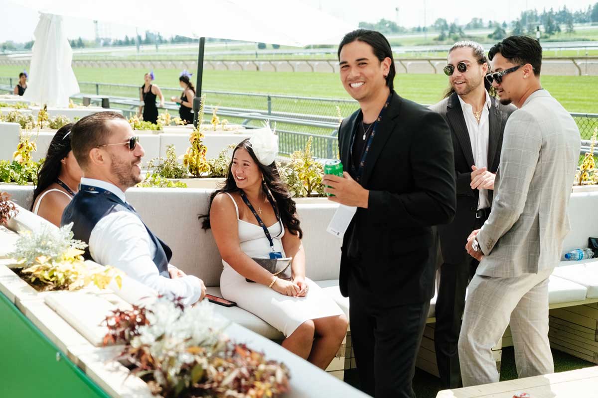 Guests at Stella Terrace at Woodbine Racetrack Turf Champions Day