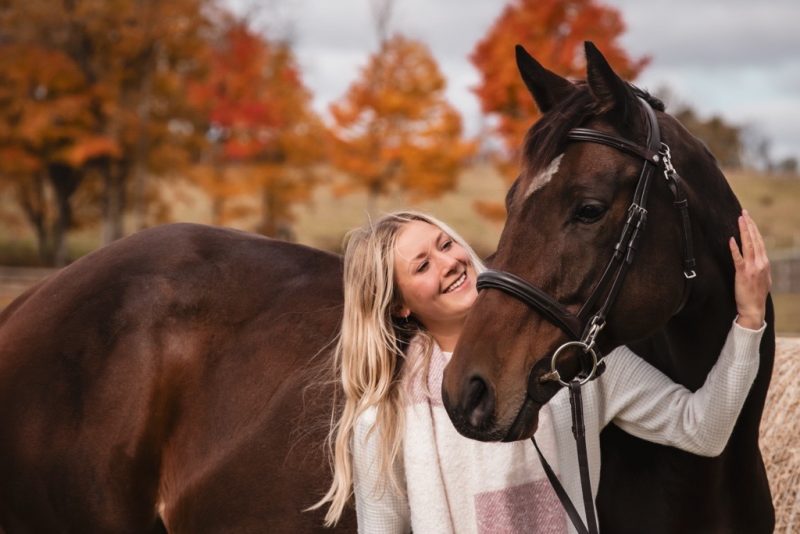 Holly Simkins and OTTB Juan Pablo (Photo by Autumn Purdy)
