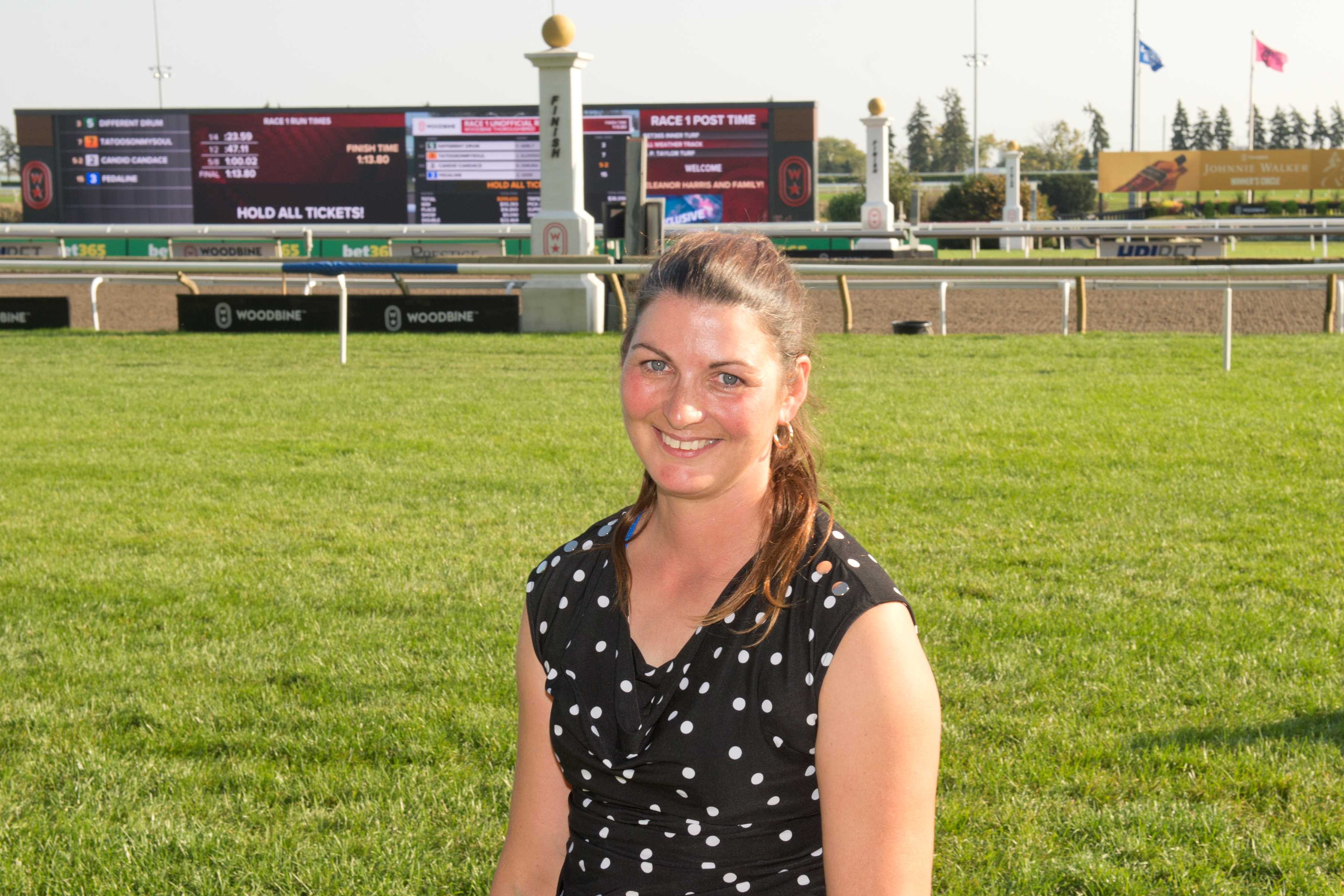 Krista Cole at Woodbine (Michael Burns Photo)