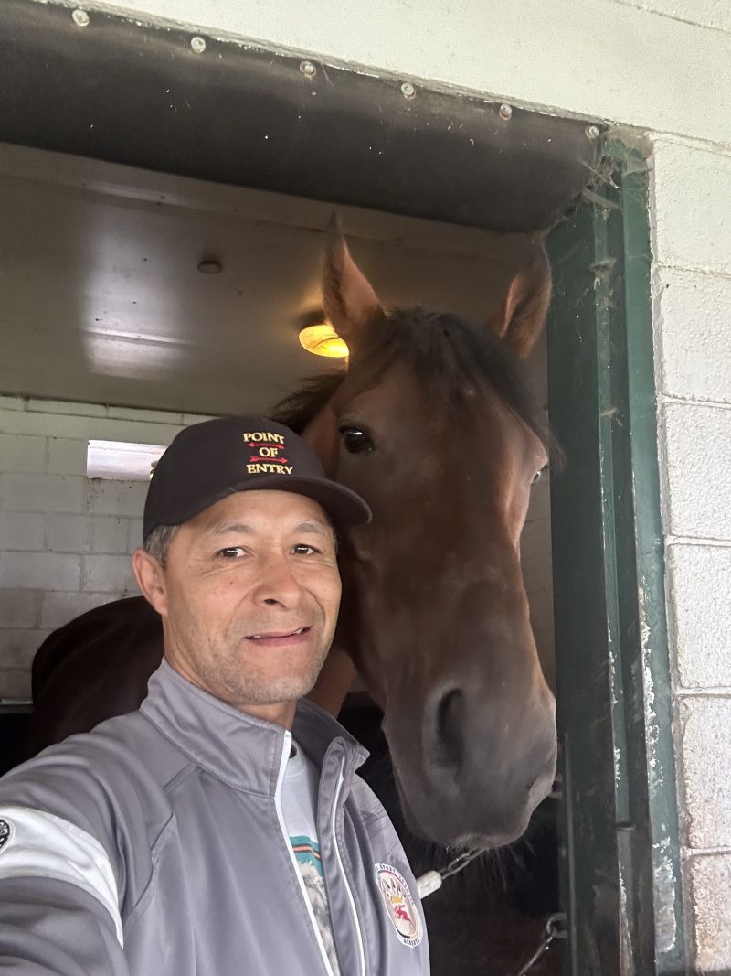 Last America Exit and trainer Harold Ladouceur