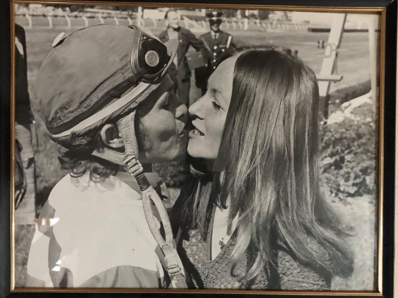 50 years later, it's still love at first sight for retired jockey Robin Platts and wife Deb who celebrate their 50th wedding anniversary at Woodbine. (supplied photo)