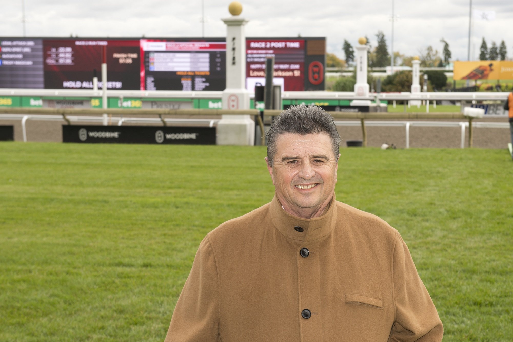 Trainer Steve Flint at Woodbine (Michael Burns Photo)