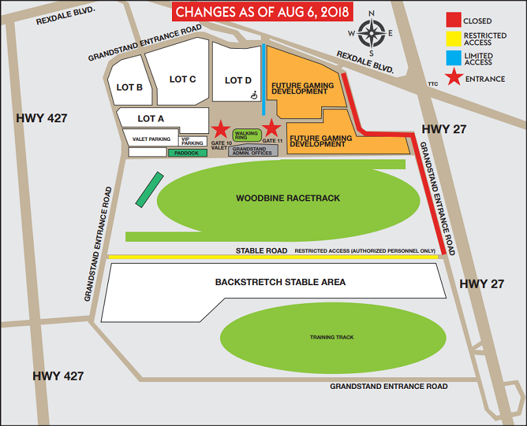 Road Construction At Woodbine Racetrack This Summer Woodbine Racetrack