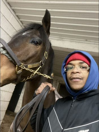 Teon Walker formed a strong bond with Primo Touch as the pair worked their way through the Woodbine racing season. (Supplied)