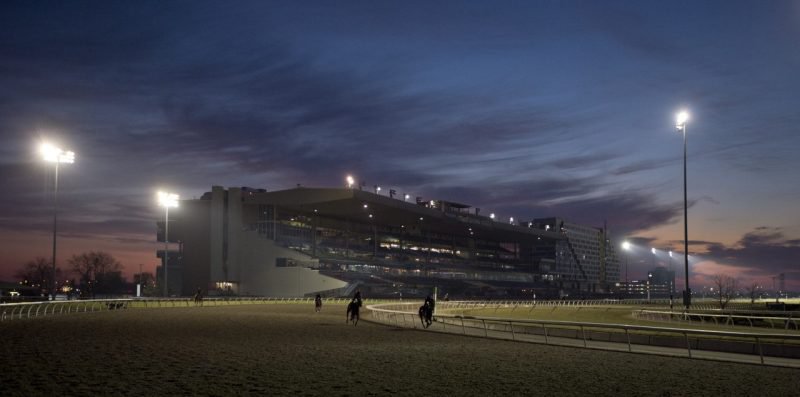 Early morning in April 2023 at Woodbine.