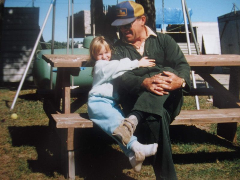 Amanda Vandermeersch and her grandfather, Frank Vandermeersch