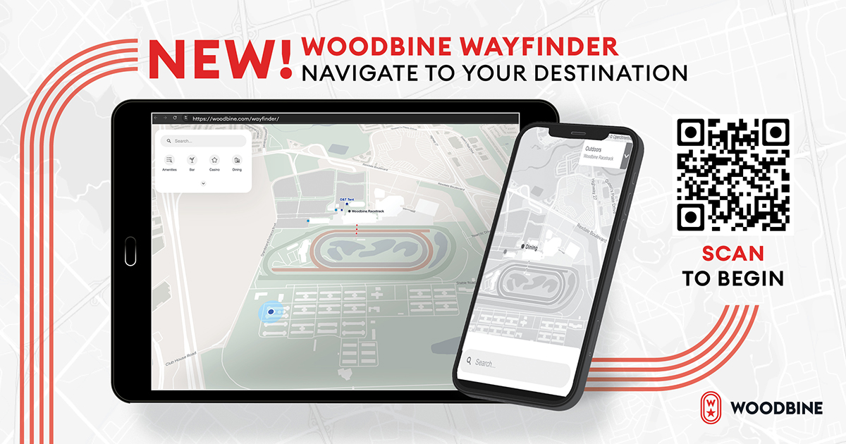 Woodbine Racetrack Wayfinder Map